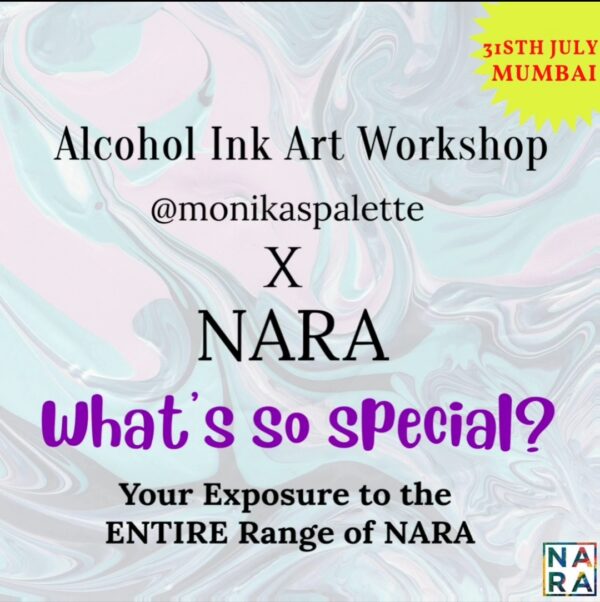 Alcohol Ink Art Workshop with Monikaspalette