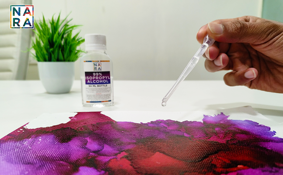 Alcohol inks, Blending solution vs Isopropyl Alcohol